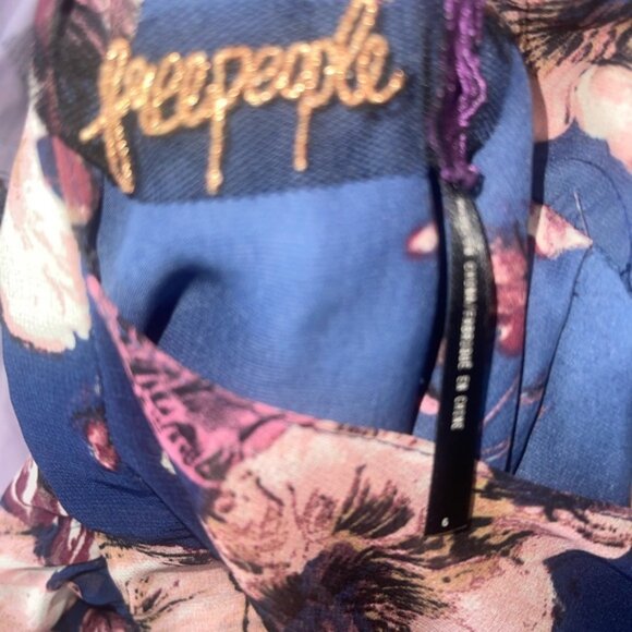 Free People Long Sleeve Floral Maxi Dress size 6 - Picture 4 of 6